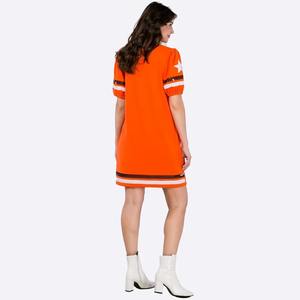 Custom Logo Embroidered 100% Cotton Breathable Quick Dry Anti-Wrinkle Women's Summer Casual Loose Short Sleeve Dress for - Product Image 4