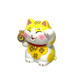 Statue de chat chanceux mignon Figurine en résine de sculpture animale en polyrésine de qualité assurée pour la décoration de la maison - Product Image 3