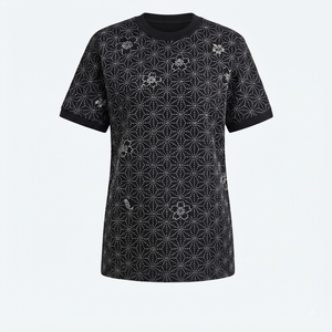T-shirt de sport respirant à col en V et manches courtes pour femme, avec logo personnalisé imprimé sur toile, coupe ajustée et courte - Product Image 5