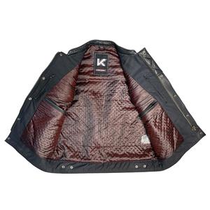 Chaleco de Motociclista de Cuero Personalizado para Hombre, Sin Mangas, con Bolsillos Delanteros Acolchados, Resistente al Viento, para Todas las Estaciones, con Logotipo Personalizado - Product Image 6