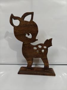 Animales de madera: perro de madera, gallo de madera, ciervo de madera, zorro de madera - Product Image 3