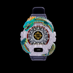 Reloj de Pulsera Ecológico Clásico con Diamante Moissanite, de Acero Inoxidable, Estilo Casual de Negocios para Hombre, Disponible para la Venta - Product Image 1