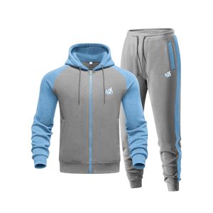 ชุดวอร์มผู้ชายแบบมีฮู้ดทรงปกติ ผ้าฝ้าย 100% ระบายอากาศได้ดี คุณภาพสูง ดีไซน์ทันสมัย สไตล์ลำลองสำหรับฤดูหนาว - Product Image 6