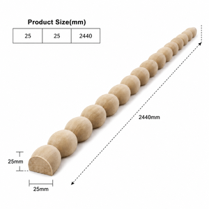 Moulures décoratives en tilleul massif pour armoires de cuisine, garnitures en bois sur mesure pour la décoration de meubles, moulures en bois massif - Product Image 2