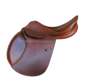 Silla de Montar Inglesa de Cuero Premium, Cómoda, Hecha a Mano, Duradera, Ajuste Seguro, Ligera, para Jinetes - Product Image 1