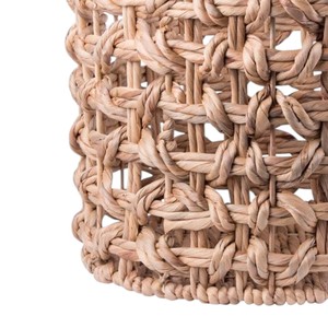 Wholesale Natural Open Weave Water Hyacinth <b>Basket</b> Handcrafted Storage Laundry <b>Hamper</b> with Sturdy Handles Eco Friendly Bulk - Product Image 5