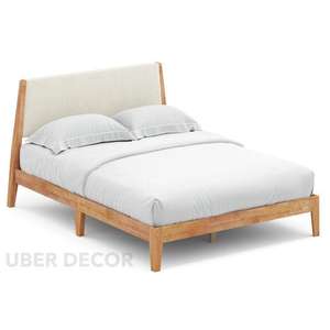 Maplemist เตียงแพลตฟอร์มตกแต่งที่ปรับแต่งได้สำหรับห้องนอนร่วมสมัย - Product Image 6