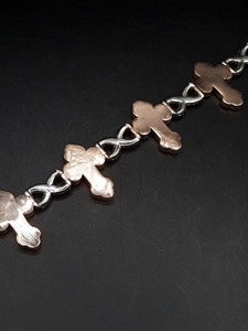 RB Gems Custom <b>Cross</b> VVS Diamond Cuban Link <b>Chain</b> Hip Hop Style Iced Baguette Diamond Bracelet Fine Men's Jewelry Silver Gold - Product Image 3