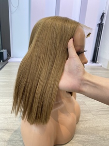 Prix usine 100% brut vierge vietnamien trame humaine dentelle perruque os droit gingembre couleur Super Double dessiné Extensions de cheveux - Product Image 2