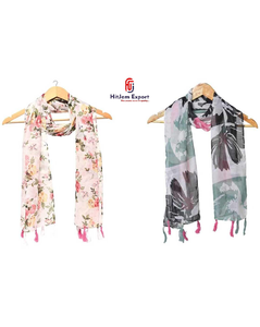 High Quality Luxury Printed Long <b>Scarf</b> Soft Fabric Head <b>Scarf</b> Custom Branding White Label OEM ODM Textile Manufacturer - Product Image 3