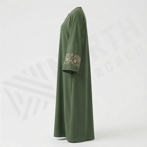 Venta al por Mayor de Ropa Islámica, Abaya Larga, Kaftán, Vestidos Musulmanes para Mujer, Diseños de Abayas, Colores Personalizados - Product Image 3