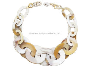 Collier en corne de buffle fait main de qualité supérieure, poli, style animal, bijoux en os, design naturel, perles personnalisables pour femmes - Product Image 4