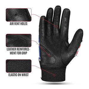 Guantes de Béisbol Personalizados de Piel de Cabra para Protección de Manos, Unisex, Profesionales, Nueva Llegada, en Venta - Product Image 4
