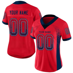 Camiseta de Fútbol Americano Auténtica al por Mayor, Estilo Drift, Color Dorado, Verde y Blanco, Malla Transpirable, para Deportes - Product Image 2