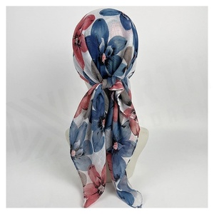 Pañuelo de Gasa Floral para Mujer, Elegante y Multifuncional, para Todas las Temporadas, Uso Diario - Product Image 2