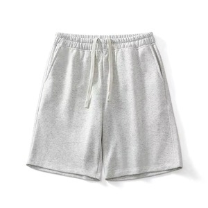 <b>Men</b> Navy Blue Cotton Drawstring Shorts Regular Fit Solid Color Knitted Stretch Swim <b>Trunk</b> - Product Image 3