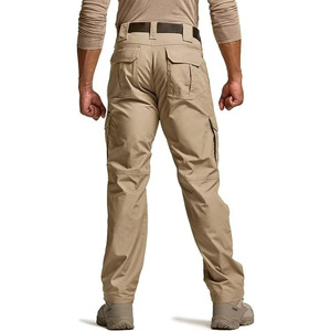 DAIZEN STAR INTERNATIONAL Men's Cargo Pants Multiple Pockets High Waist Canvas Material Windproof Quick Dry Midweight Workwear - Product Image 3