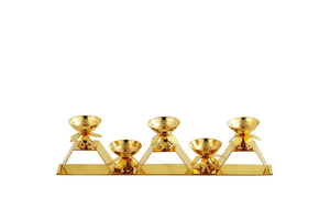 Lampe à huile Diya en laiton artisanale, Deepak traditionnel pour la Puja, la décoration de la maison, du mandir et du bureau, Akhand Jyot, célébration du festival Diwali - Product Image 4