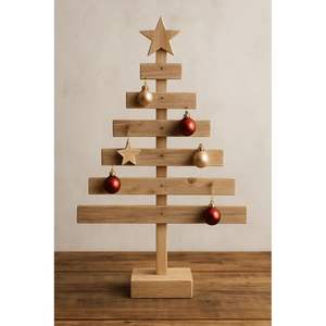 Elegant MDF and <b>Wooden</b> <b>Christmas</b> <b>Tree</b> Decoration for Holiday Interiors - Product Image 2