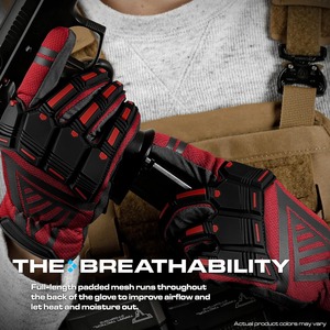 Guantes Tácticos con Protección Rígida en los Nudillos, Impermeables y Antideslizantes para Gimnasio al Aire Libre, Ciclismo y Actividades Deportivas - Product Image 5