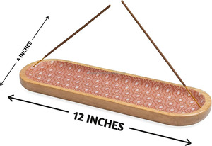 แท่นวางธูปไม้สุดหรูสไตล์คลาสสิก พร้อมกลิ่นไม้จันทน์หอม สำหรับการพักผ่อนแบบสปาที่บ้าน และการตกแต่งเทศกาลรอมฎอนอย่างมีระดับ - Product Image 5