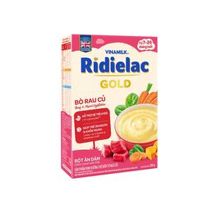 Vinamilk Ridielac Gold-Céréales pour les enfants de six mois-Saveur de légumes mélangés de boeuf-200g x 24 boîtes par carton - Product Image 4