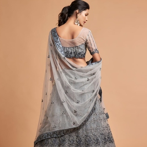 Launching New Soft Net Heavy Sequence Cord and Embroidery Work Party Wear Designer Lehenga Choli Collections by Royal Export - Product Image 5