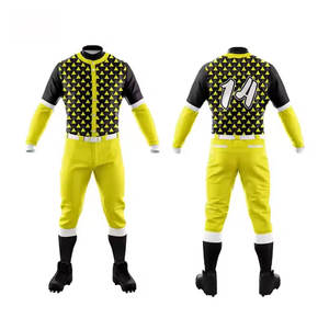 Uniforme de baseball unisexe tendance taille adulte, respirant, manches courtes, léger, confortable, prix raisonnable - Product Image 1