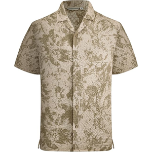 <b>Men</b>’s <b>Seersucker</b> Button Down <b>Shirt</b>, Short Sleeve Lightweight Summer Beach <b>Shirt</b> <b>for</b> Casual, Vacation, Resort, and Everyday Wear - Product Image 3