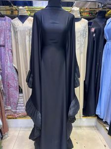 Summer sale Modest Dubai Beaded Sequined <b>Long</b> Sleeve Abaya Muslim Traditional Handmade Wedding Women Polyester Breathable O Neck - Product Image 3