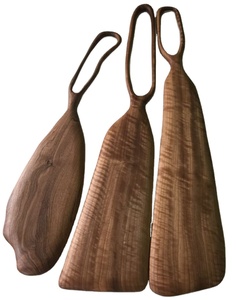 Handcrafted Wooden Serving Board <b>Set</b> with Handle Elegant Wooden Tray for Cheese and Appetizers <b>Set</b> of Three - Product Image 1