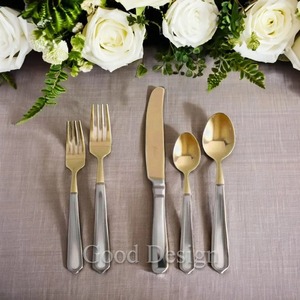 <b>Vintage</b> Bone Handle Stainless Steel Flatware Set High <b>Mirror</b> Polish Good Design for Wedding Party Dishwasher Safe - Product Image 2