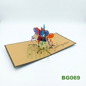 Boîte cadeau, invitations de fête d'anniversaire traditionnelles en 3D, souvenirs, cartes de vœux en papier faites à la main, Nouvel An, Saint-Valentin - Product Image 3