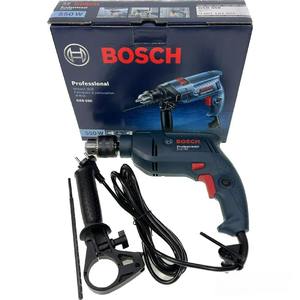 สว่านกระแทกแบบมีสาย GSB 550 ชุด Freedom Kit พร้อมด้ามจับเสริม ตัวจำกัดความลึก โครงสร้างติดตั้งลูกปืนเต็มรูปแบบเพื่ออายุการใช้งานยาวนาน - Product Image 1