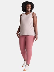 High Waisted Cropped Leggings Solid <b>Pink</b> Stretch Breathable Knitted Spandex Nylon Women's <b>Yoga</b> <b>Pants</b> All Seasons - Product Image 5
