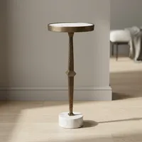 Table basse moderne de luxe blanche pour salon, avec plateau en verre et marbre, support en métal, ensemble de tables basses