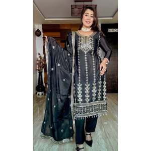 Beautiful <b>Modest</b> <b>Sets</b> for Parties Top-Pent and Dupatta with Sequence Work - Product Image 1