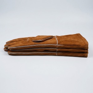 Gants de soudage en cuir de vachette pleine fleur certifiés CE 11 oz, avec manchette de sécurité, antidérapants, durables, résistants à la chaleur et aux étincelles, pour la lutte contre les incendies - Product Image 2