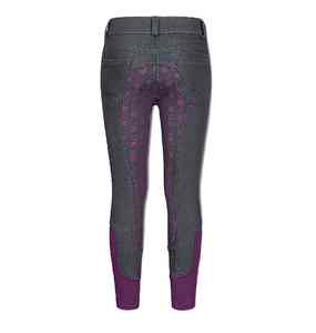 กางเกงขี่ม้าสำหรับผู้หญิง ดีไซน์เอวสูง พิมพ์ลายซิลิโคนเต็มตัว ผ้าสเตรช ยืดหยุ่นได้ - Product Image 4