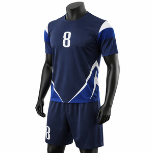 Ensemble d'uniformes de volley-ball personnalisés pour hommes, maillot et short, séchage rapide, respirant, polyester, kit d'équipe, impression par sublimation, OEM, marque privée - Product Image 3