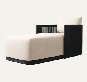 Sofá Cama de Madera de Teca para Exteriores, Estilo Moderno y Minimalista Amangiri, con Diseño Escandinavo de Lujo, Construcción Ecológica y Duradera - Product Image 1