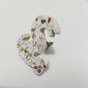 2025 tendance Terrazzo résine Animal armoire boutons Unique rustique réglable tiroir tire pour commode décor à la maison meubles de cuisine - Product Image 2