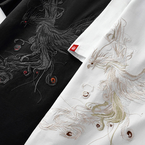 Camisetas de streetwear de alta calidad con logo personalizado, manga corta, corte ajustado y estampado en relieve. - Product Image 3