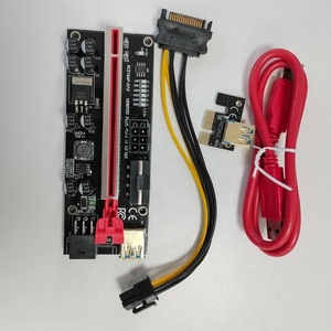 Câble d'extension de <span class=keywords><strong>carte</strong></span> <span class=keywords><strong>graphique</strong></span> PCIe GPU <span class=keywords><strong>Riser</strong></span> 1X à 16X, adaptateur d'alimentation V011 Pro VER12 010S Plus, kit de <span class=keywords><strong>minage</strong></span> USB 3.0 - Product Image 1