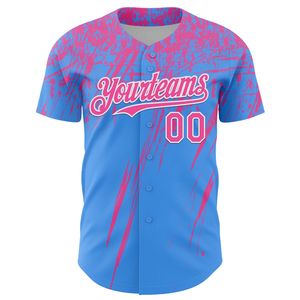 Maillot de baseball personnalisé antibactérien, impression sérigraphique, manches courtes, 100% coton biologique, col en V, nom de l'équipe et logo sur le devant - Product Image 2