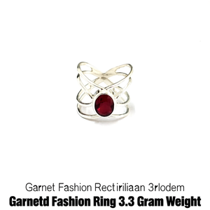 <b>Garnet</b> Fashion <b>Ring</b> 3.3 Gram Weight - Product Image 2