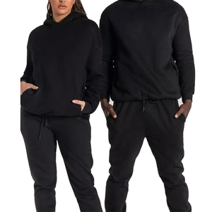 Ensembles de survêtements de sport d'été et d'automne de haute qualité, pull oversize ample, survêtements de jogging, ensembles de sweat-shirts à capuche et pantalons de jogging vierges - Product Image 3