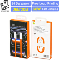 Cable USB-C a USB-C de 60W 3A con Carga Rápida PD 3.0, Trenzado de Nailon, 1m, para iPhone 16/17 Series, Cámara y Computadora
