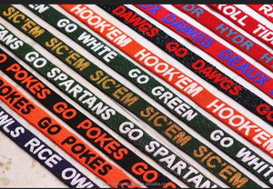 Sangle de sac à main de luxe faite à la main en perles de rocaille, personnalisée et brodée, pour le jour du match universitaire, football, cheerleading, réglable, bandoulière, vente en gros - Product Image 4