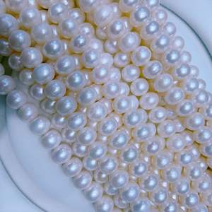 Zhuji <b>Large</b> Point Thick Round 10-11mm Freshwater <b>Pearl</b> <b>Necklace</b> Nuclear-Free Perfect Mother's Day Gift with 100% Beads Coverage - Product Image 4